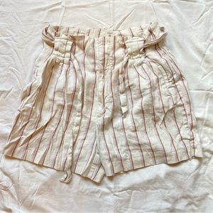 Anthropologie paperbag linen shorts